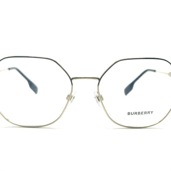 NEW BURBERRY B 1350 1109 Gold Women Eyeglasses 56mm 17 140 - Picture 2 of 10